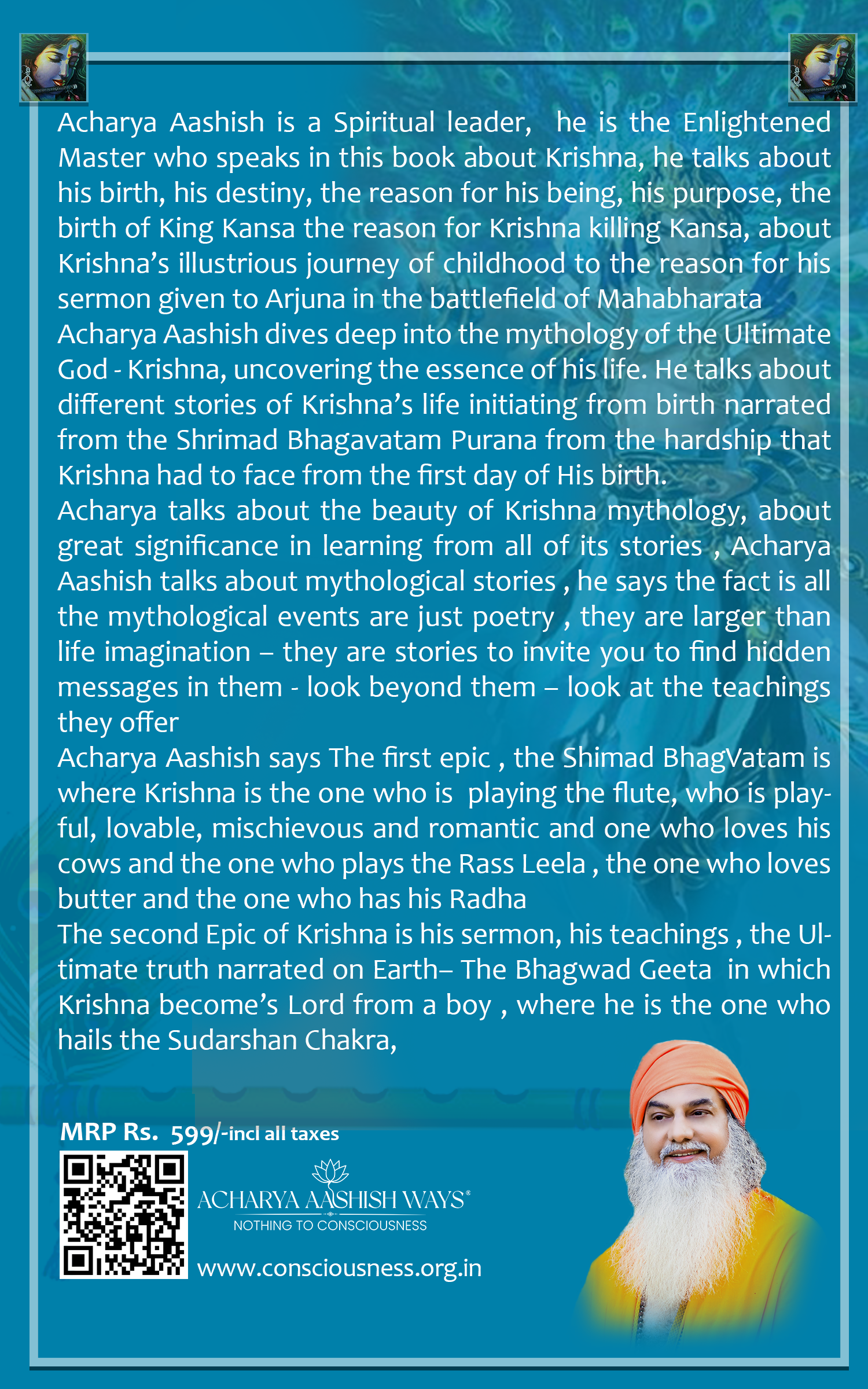 Krishna What A Man Back Cover